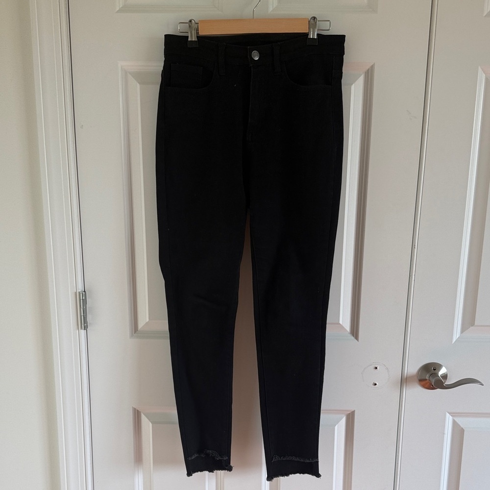 slim-station Classic Black Women's Jeans - Sleek High-Rise Fit Size 8